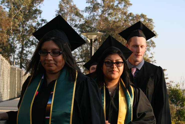 People celebrating commencement 2016