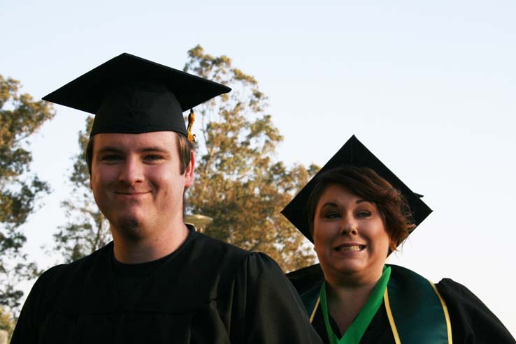 People celebrating commencement 2016