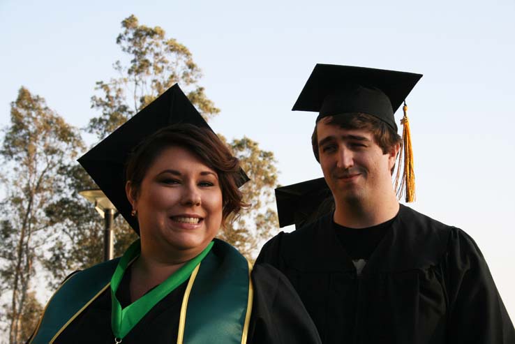 People celebrating commencement 2016