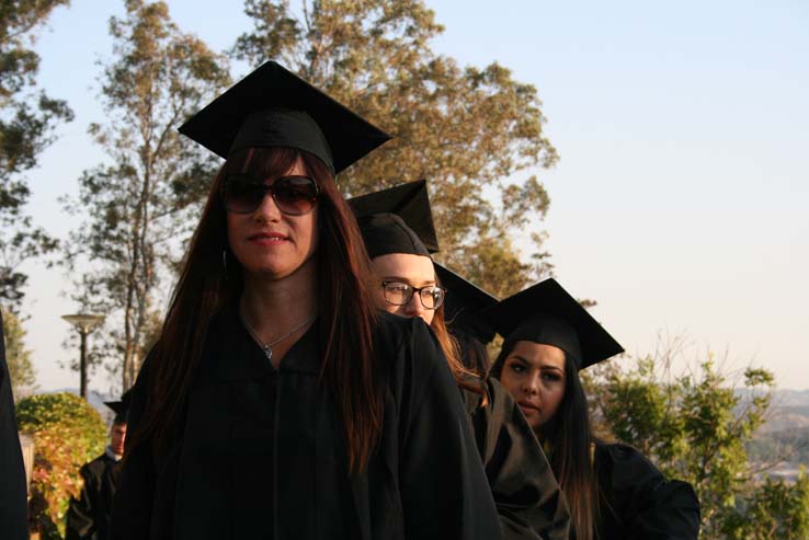 People celebrating commencement 2016