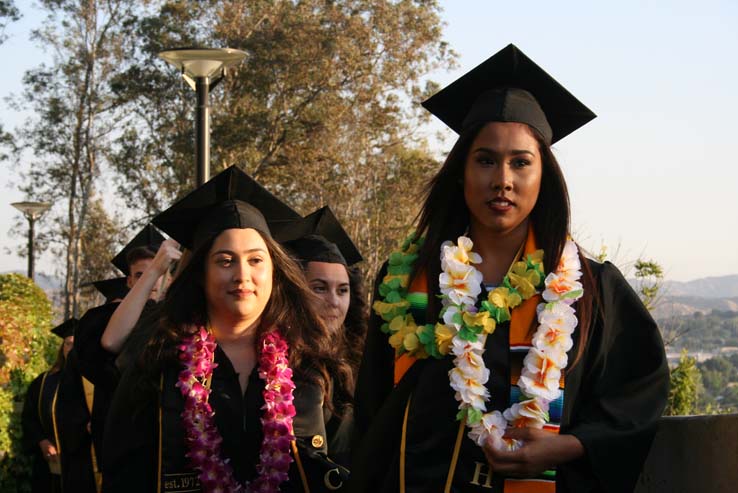 People celebrating commencement 2016