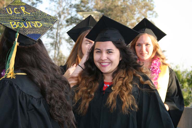 People celebrating commencement 2016