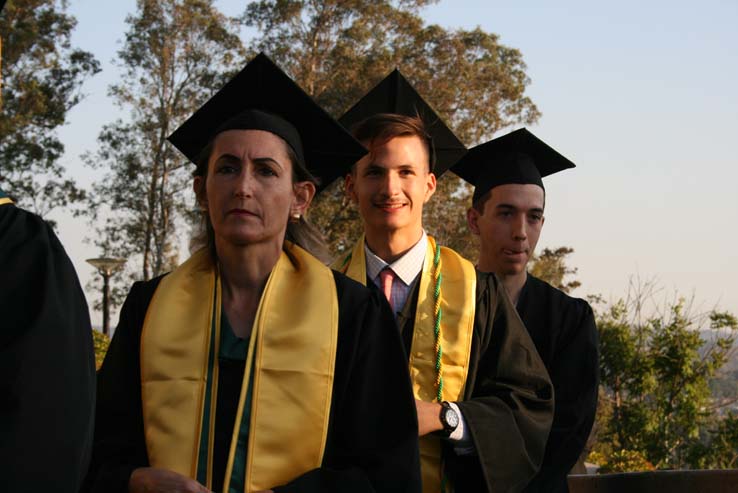 People celebrating commencement 2016