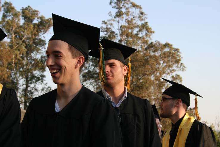 People celebrating commencement 2016