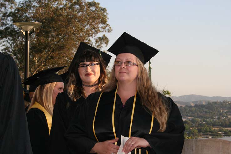 People celebrating commencement 2016