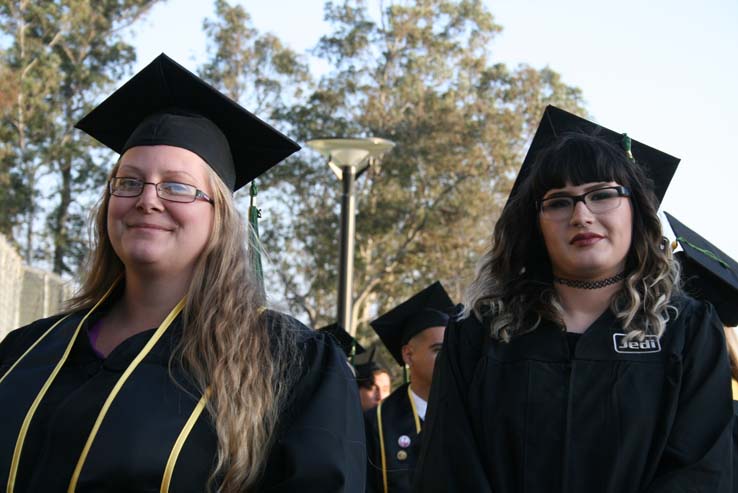 People celebrating commencement 2016