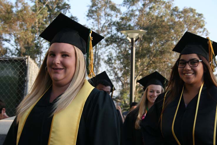 People celebrating commencement 2016