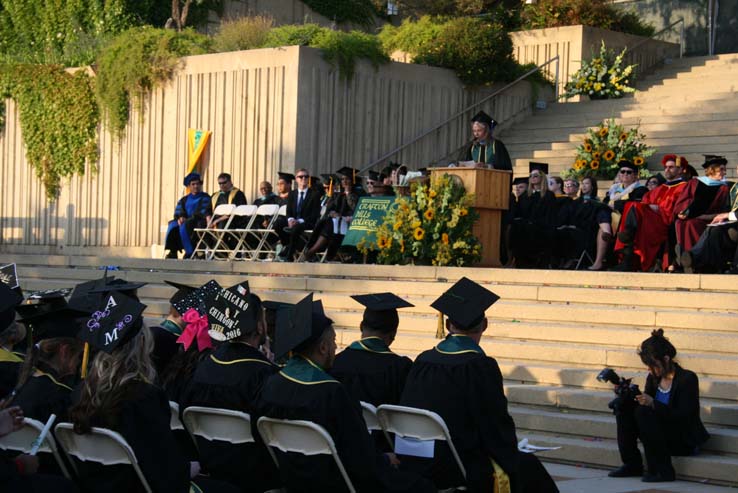 People celebrating commencement 2016