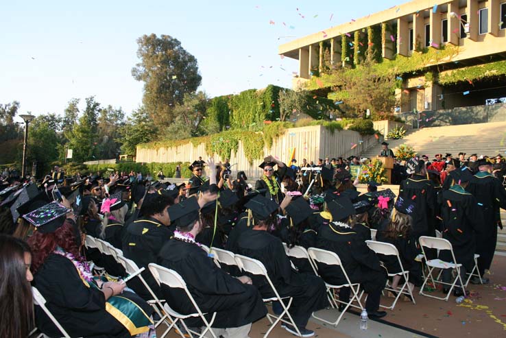 People celebrating commencement 2016