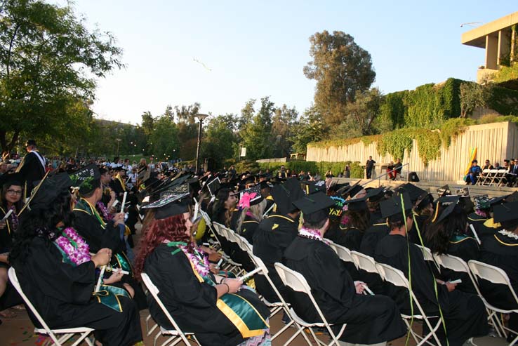 People celebrating commencement 2016