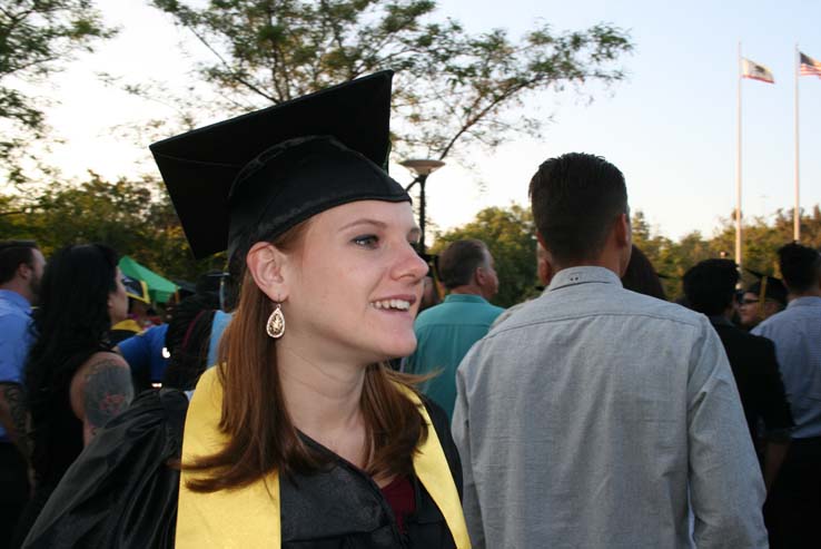 People celebrating commencement 2016