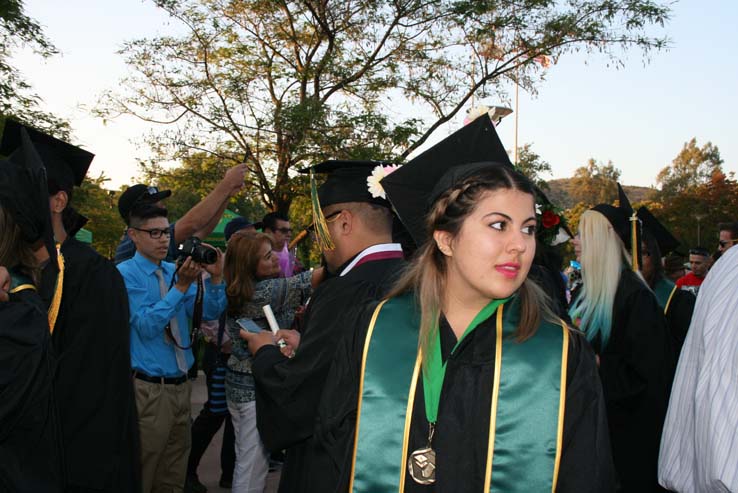 People celebrating commencement 2016