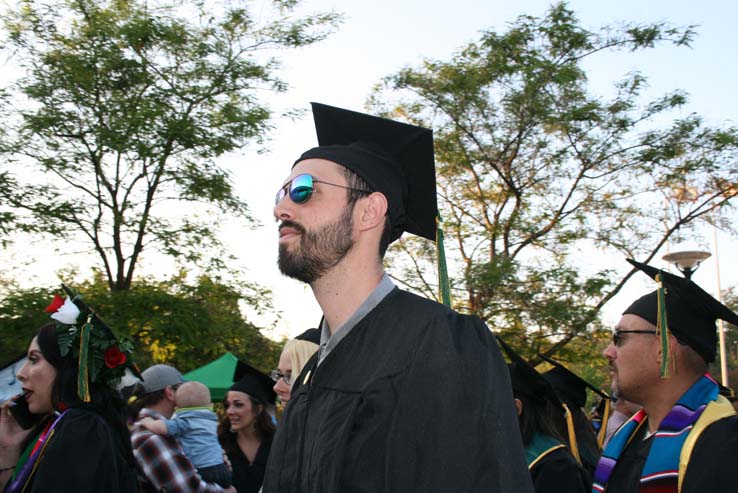 People celebrating commencement 2016