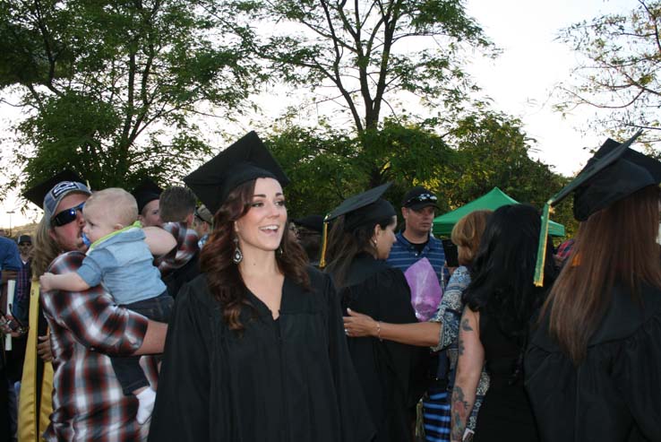 People celebrating commencement 2016