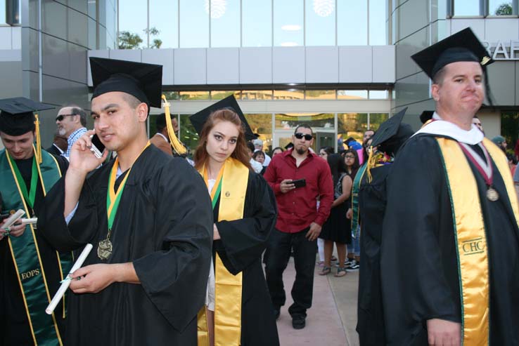 People celebrating commencement 2016