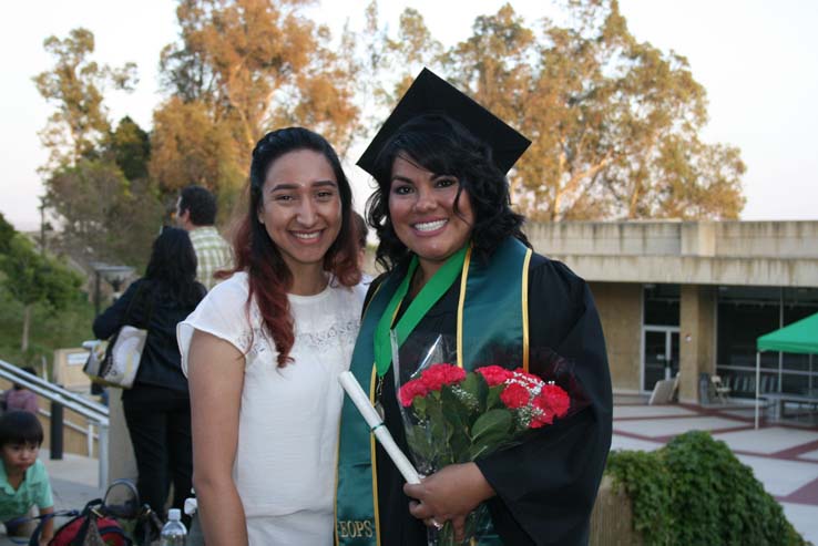 People celebrating commencement 2016