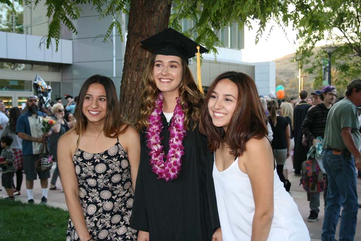 People celebrating commencement 2016