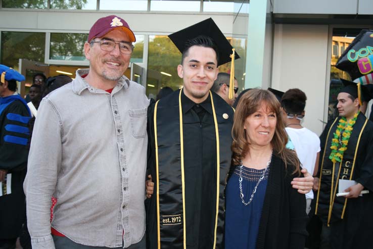 People celebrating commencement 2016