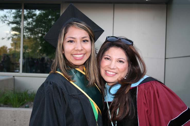 People celebrating commencement 2016