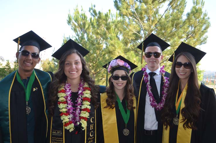 People celebrating commencement 2016