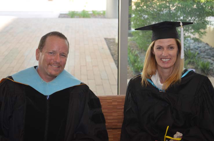 People celebrating commencement 2016