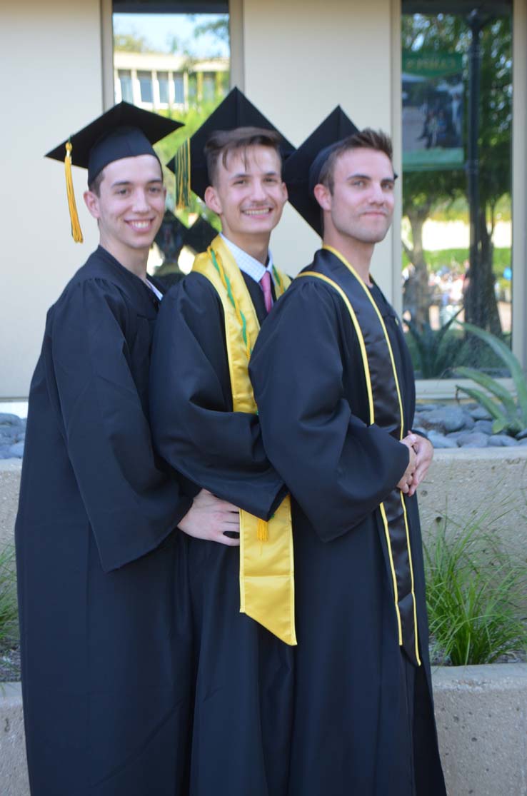 People celebrating commencement 2016