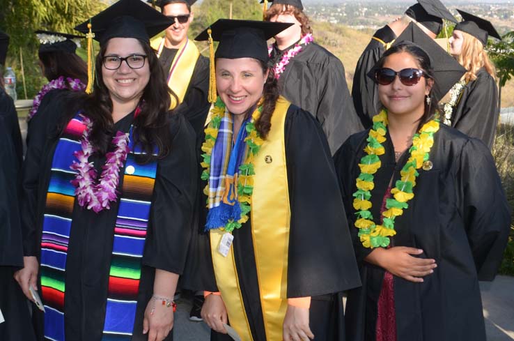 People celebrating commencement 2016