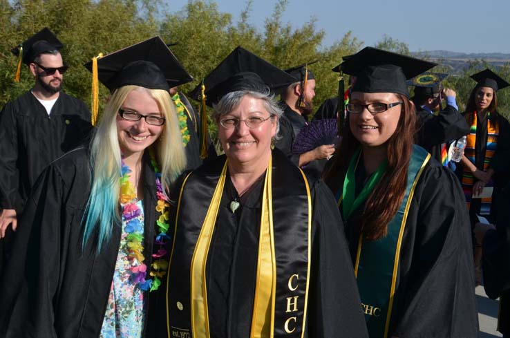 People celebrating commencement 2016