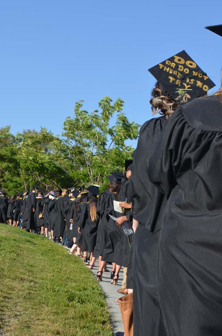 People celebrating commencement 2016