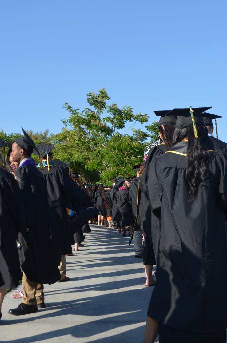 People celebrating commencement 2016