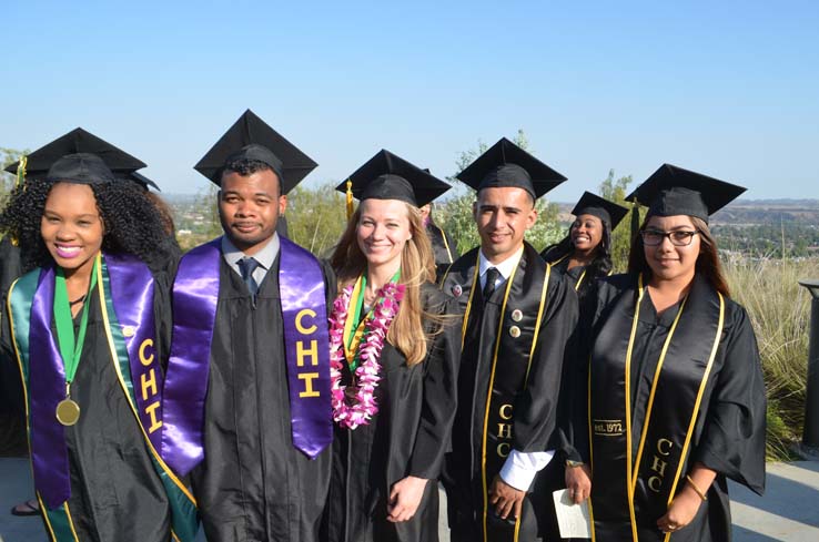 People celebrating commencement 2016