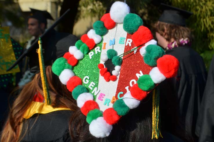 People celebrating commencement 2016