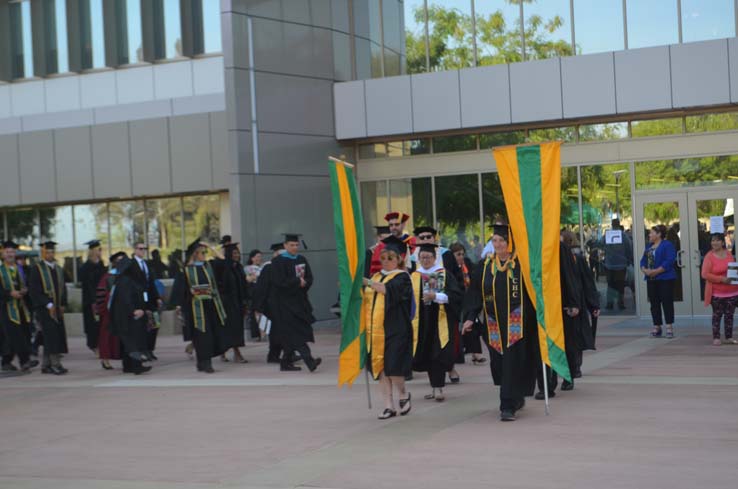 People celebrating commencement 2016