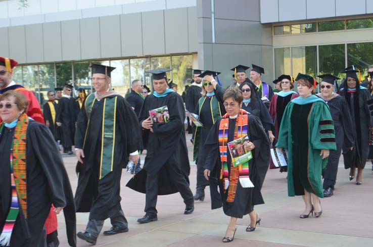 People celebrating commencement 2016