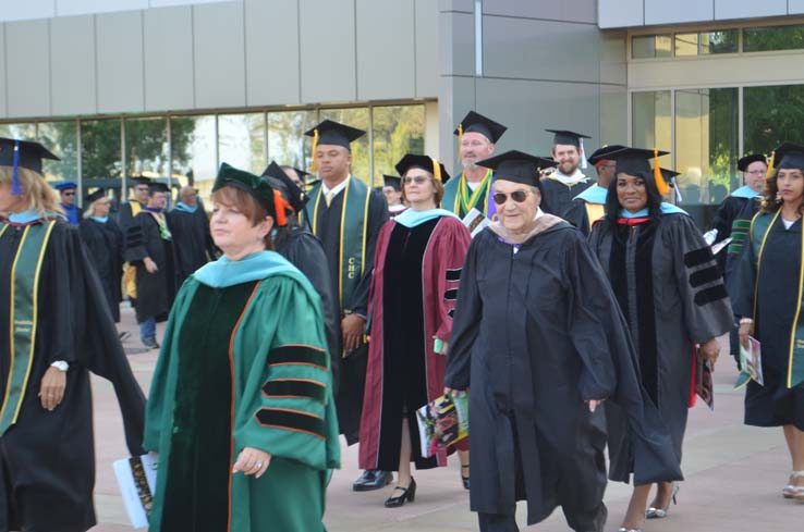 People celebrating commencement 2016