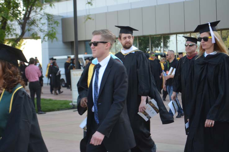 People celebrating commencement 2016