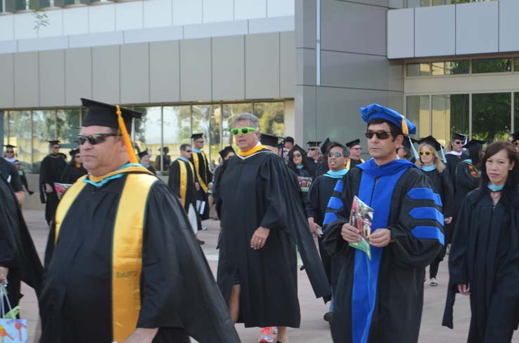 People celebrating commencement 2016