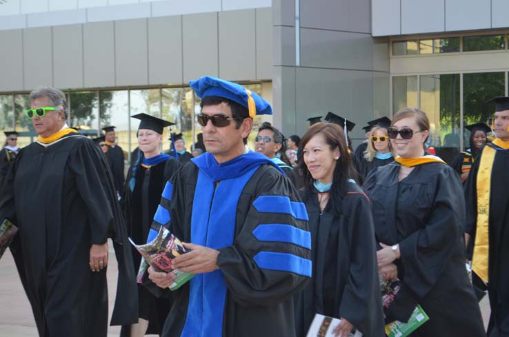 People celebrating commencement 2016