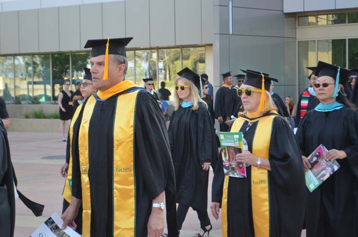 People celebrating commencement 2016