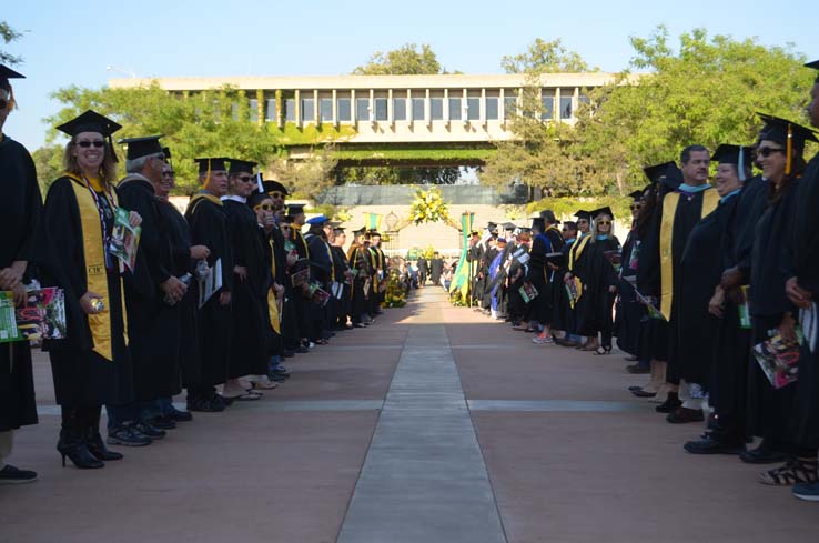 People celebrating commencement 2016