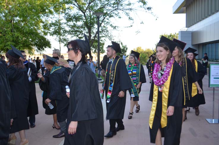 People celebrating commencement 2016