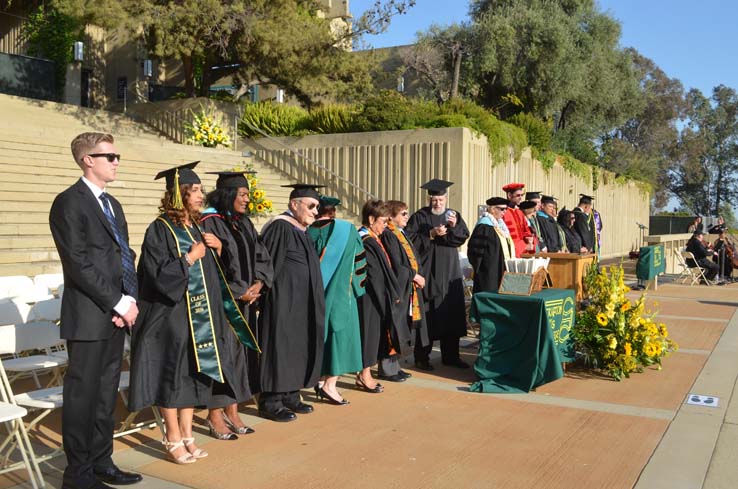 People celebrating commencement 2016