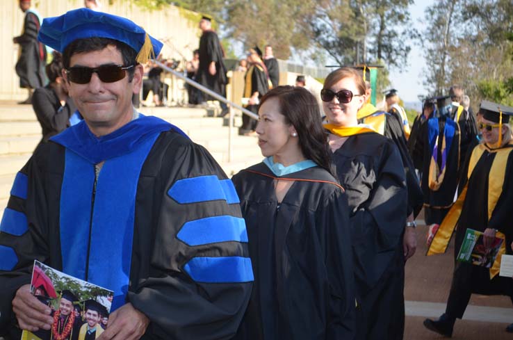 People celebrating commencement 2016