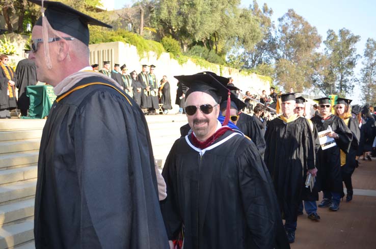 People celebrating commencement 2016