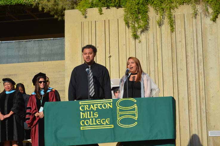 People celebrating commencement 2016