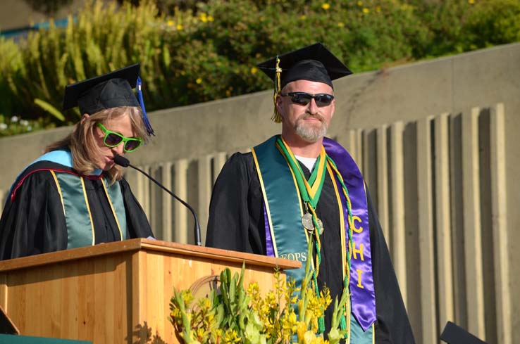 People celebrating commencement 2016