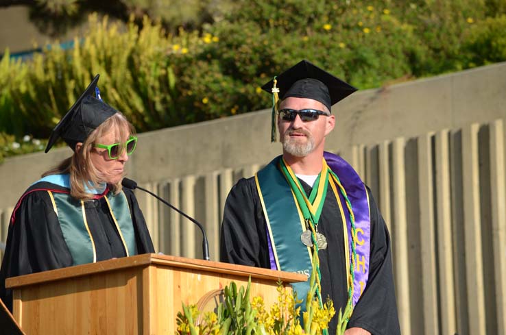 People celebrating commencement 2016