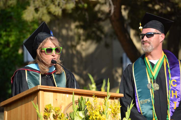 People celebrating commencement 2016