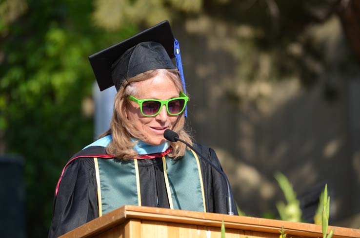 People celebrating commencement 2016