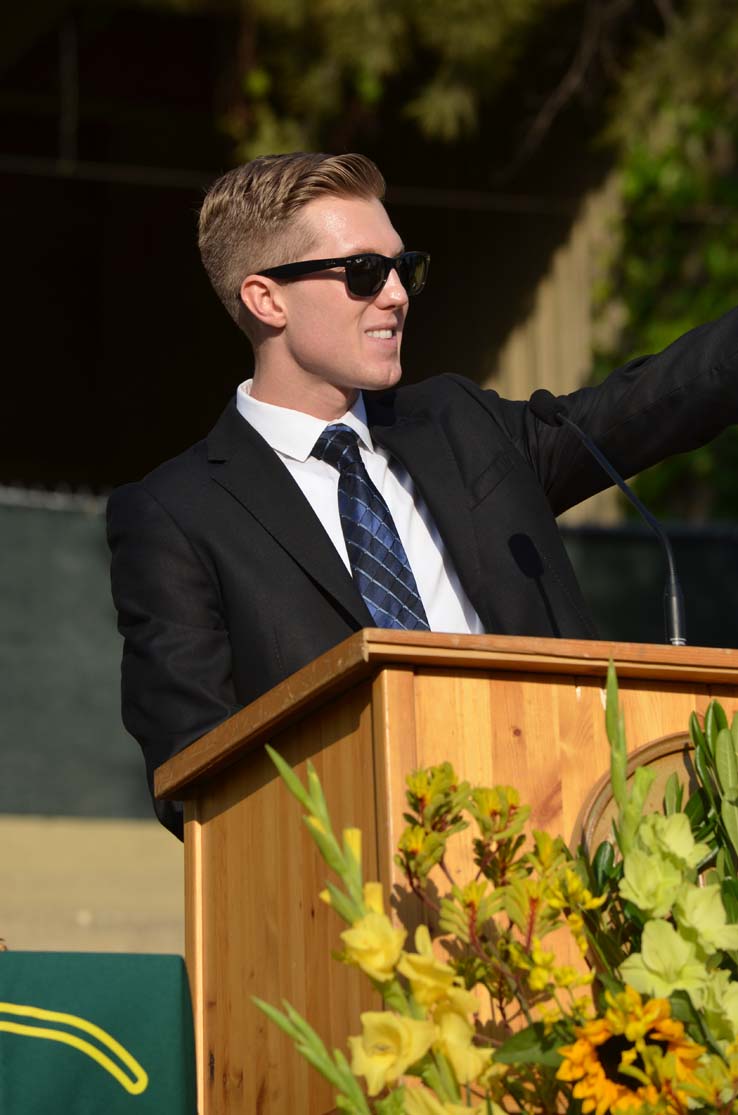 People celebrating commencement 2016